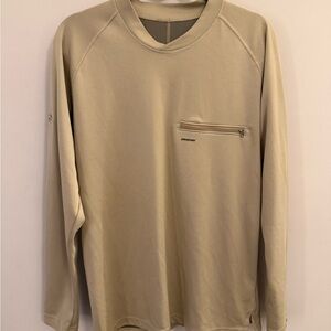 Patagonia Men's Long-Sleeve Crew with Zip Chest Pocket - Sandstone/Tan